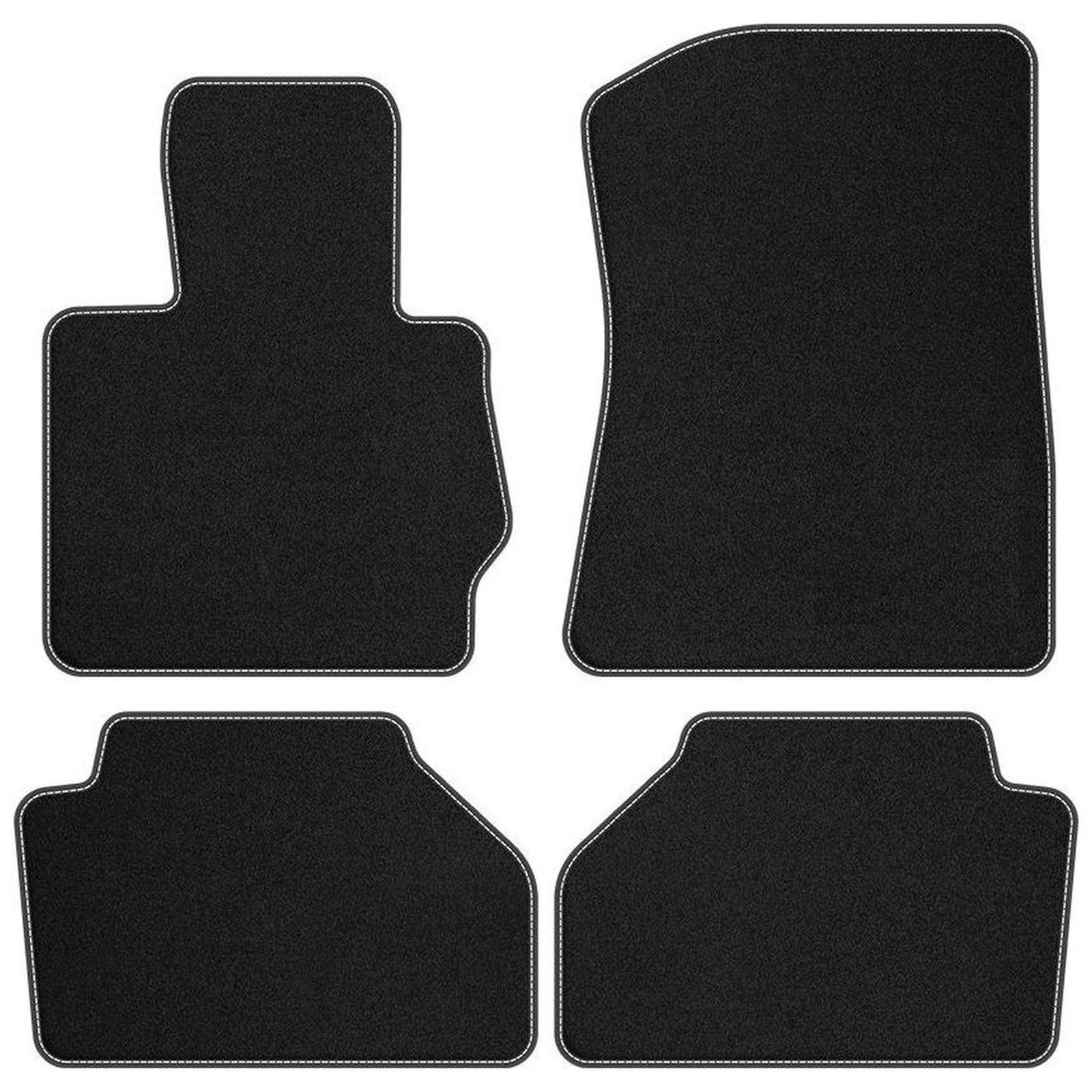 Tapis de Sol Velours Blanc BMW X3 F25 Moquette Auto Premium 2011-2017