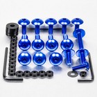 Kit visserie carenage en aluminium NSR125R 94-03 (ex vis de siêge) Bleu