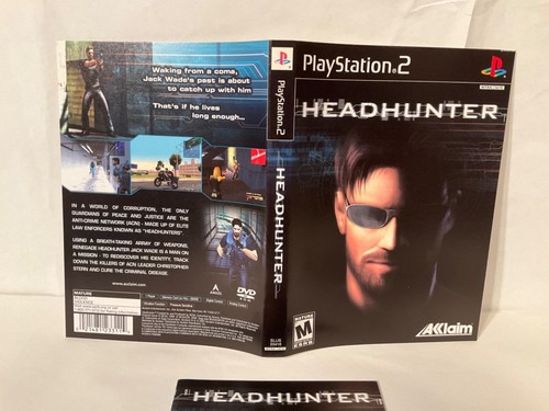 *Case Insert Art & Manual Only* Head Hunter Headhunter PS2 Playstation 2 *OEM* - Picture 2 of 6