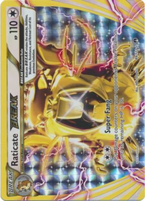 raticate break pokemon card value Pokemon - Raticate-Break (89/122) - XY Breakpoint - Holo Trading Card