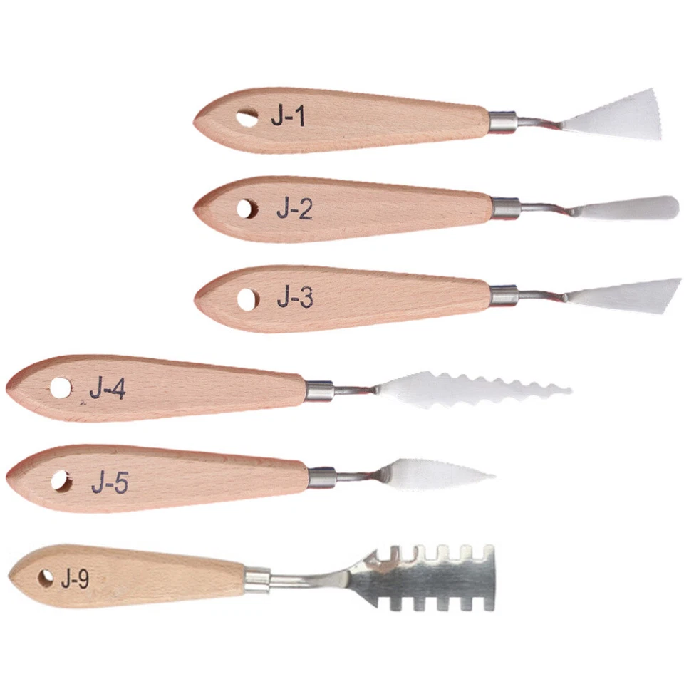 6 Pcs Accessoires Peinture Spatule Des Spatules Outils Professionnels - Photo 2/4