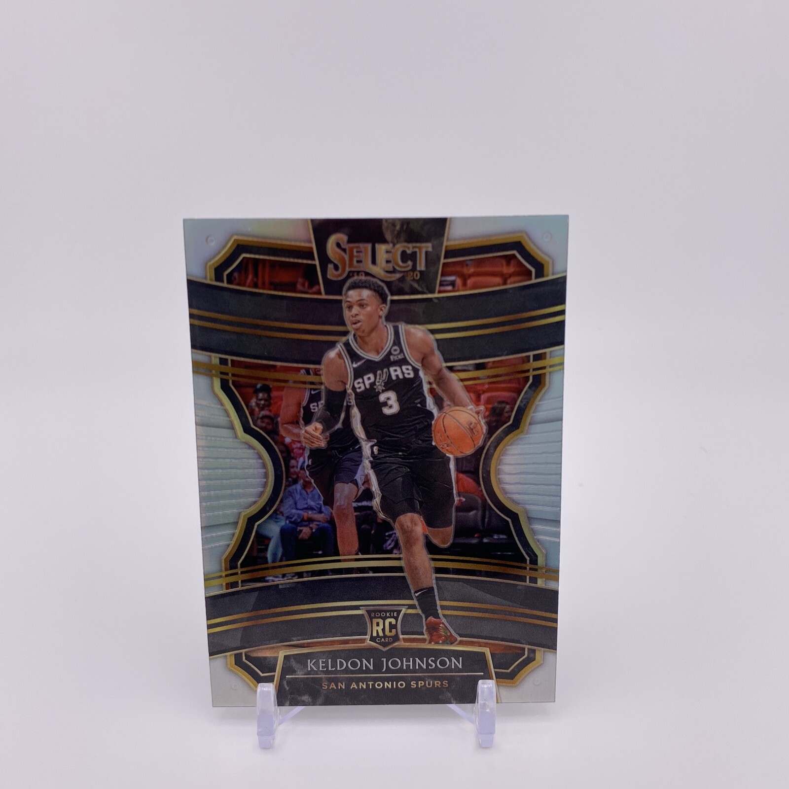 2019-20 Panini Select Keldon Johnson Silver Concourse Prizm Rookie RC #45 Spurs