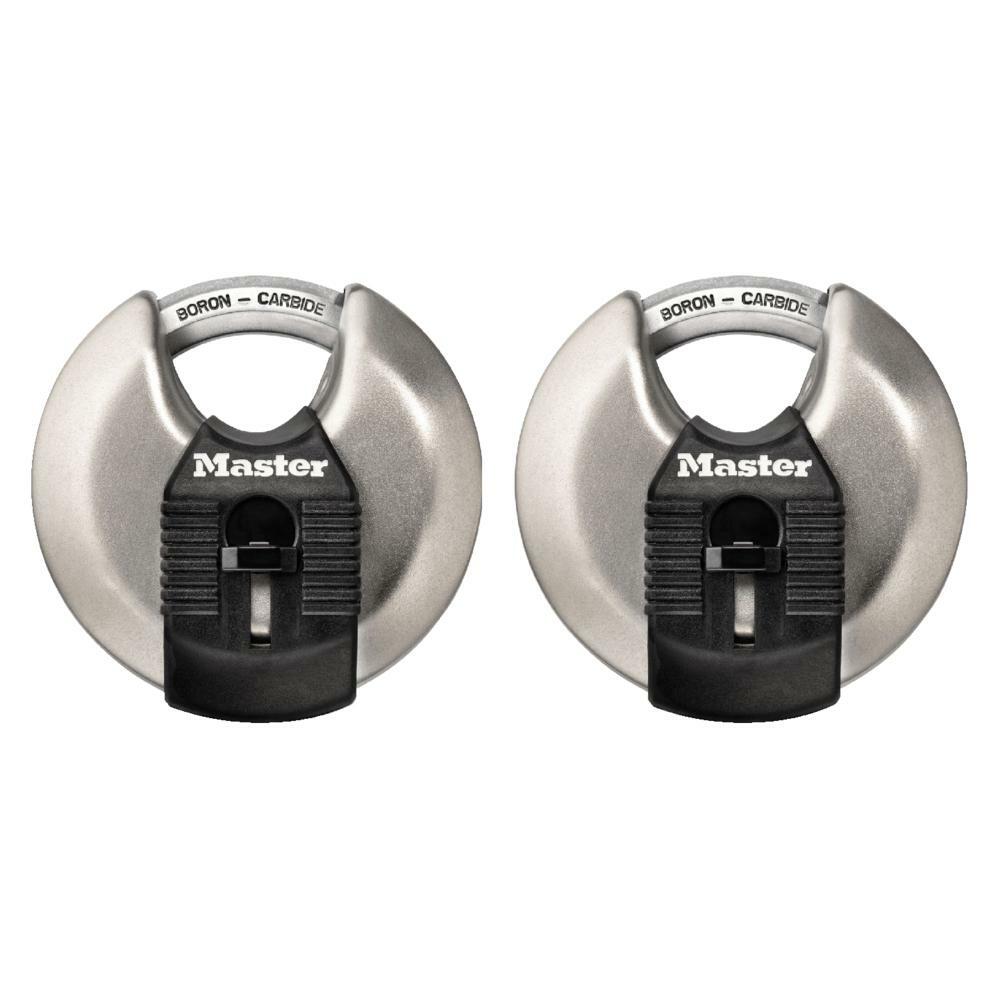 Master Lock M40XT Magnum 2-3/4 in. Wide Stainless Steel Discus Keyed Padlock wit