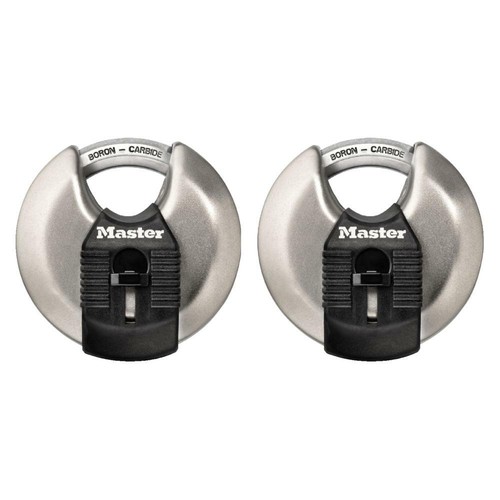 Master Lock M50XT Magnum 2-3/4 in. Wide Stainless Steel Discus Keyed Padlock wit