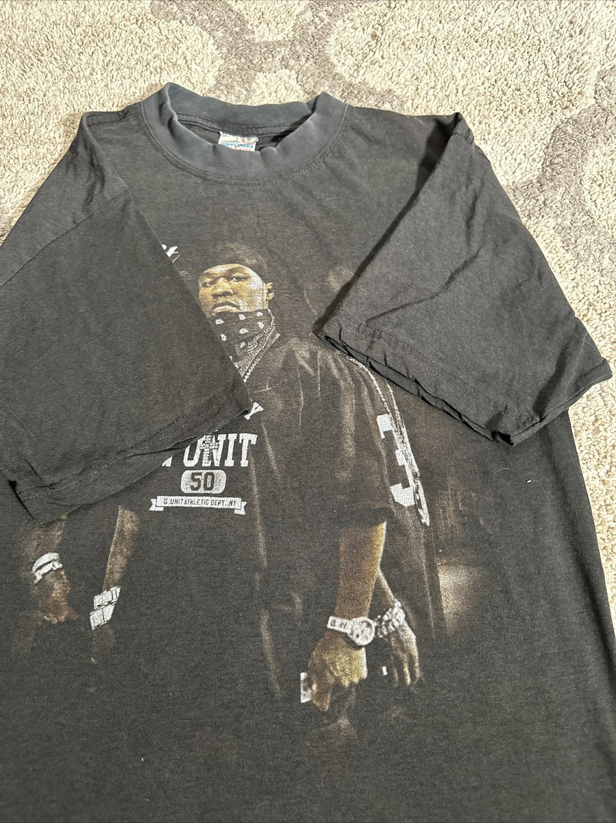 Vintage 2003 50 Cent G UNIT t shirt Black Small Rap Tee Y2K