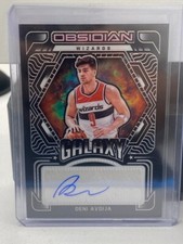 2021-22 Panini Obsidian Deni Avdija Auto /149 Galaxy Purple Parallel SSP WIZARDS