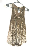 NWT- Luna Chix Women's VELVET Tank Size MEDIUM Top