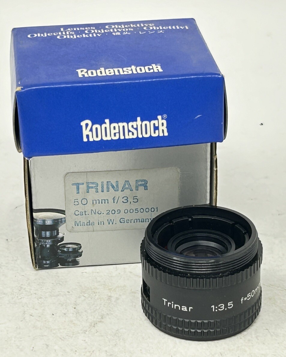 Rodenstock 50mm F/3.5 Trinar Enlarging Lens w/ Box Germany | eBay