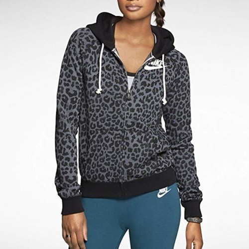 Nike Women's Large Rally CHEETAH Hoodie 