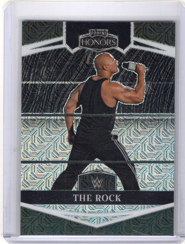 The Rock Dwayne Johnson 2023 Chronicles Honors WWE Black Mojo Prizm 9/25