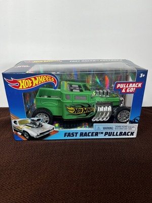 Hot Wheels Bone Shaker Fast Racer Pullback & Go Green 2020 