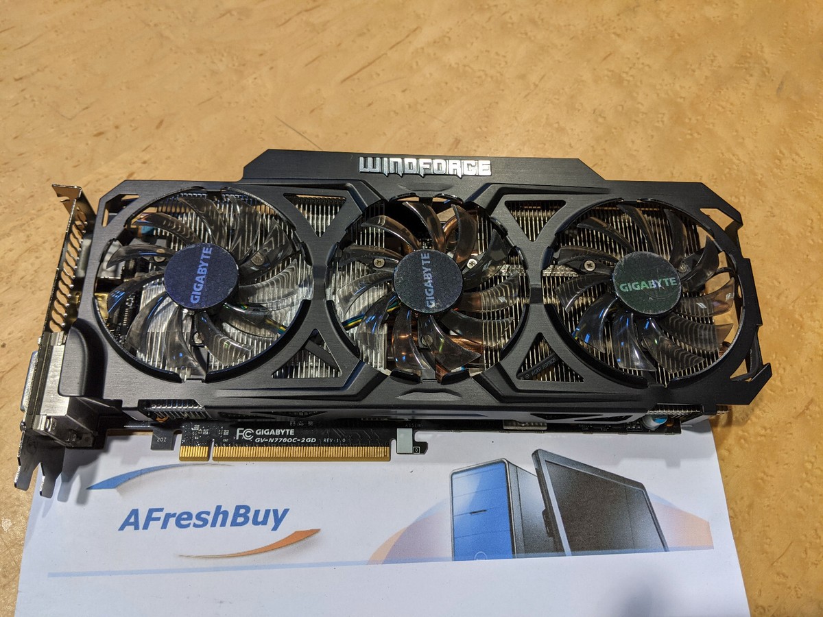 GIGABYTE GF GTX770 OC 2GB 256bit GDDR5 GV-N770OC-2GD Graphics Card