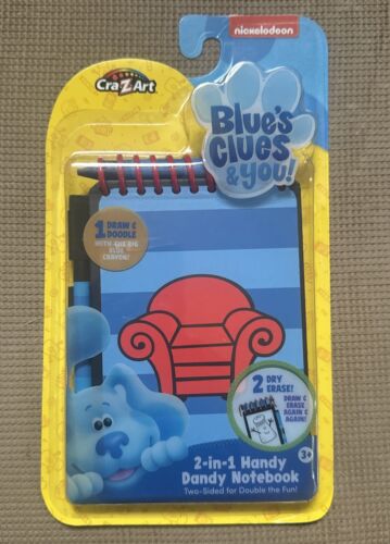Blues Clues And You Handy Dandy Notebook 2-1 Crayon Dry Erase By CrazyArt New