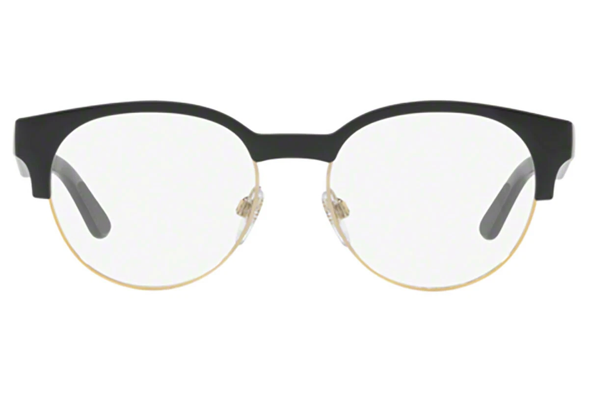 Burberry 2261 3001 Black Round Eyeglasses Optical Frame Lunettes