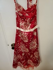 red cocktail dress