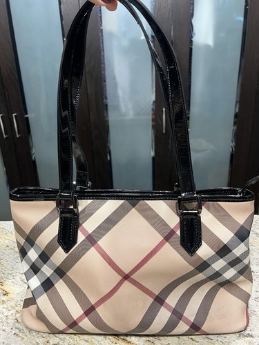 AUTHENTIC BURBERRY NOVA CHECK SHOULDER PURSE HANDBAG