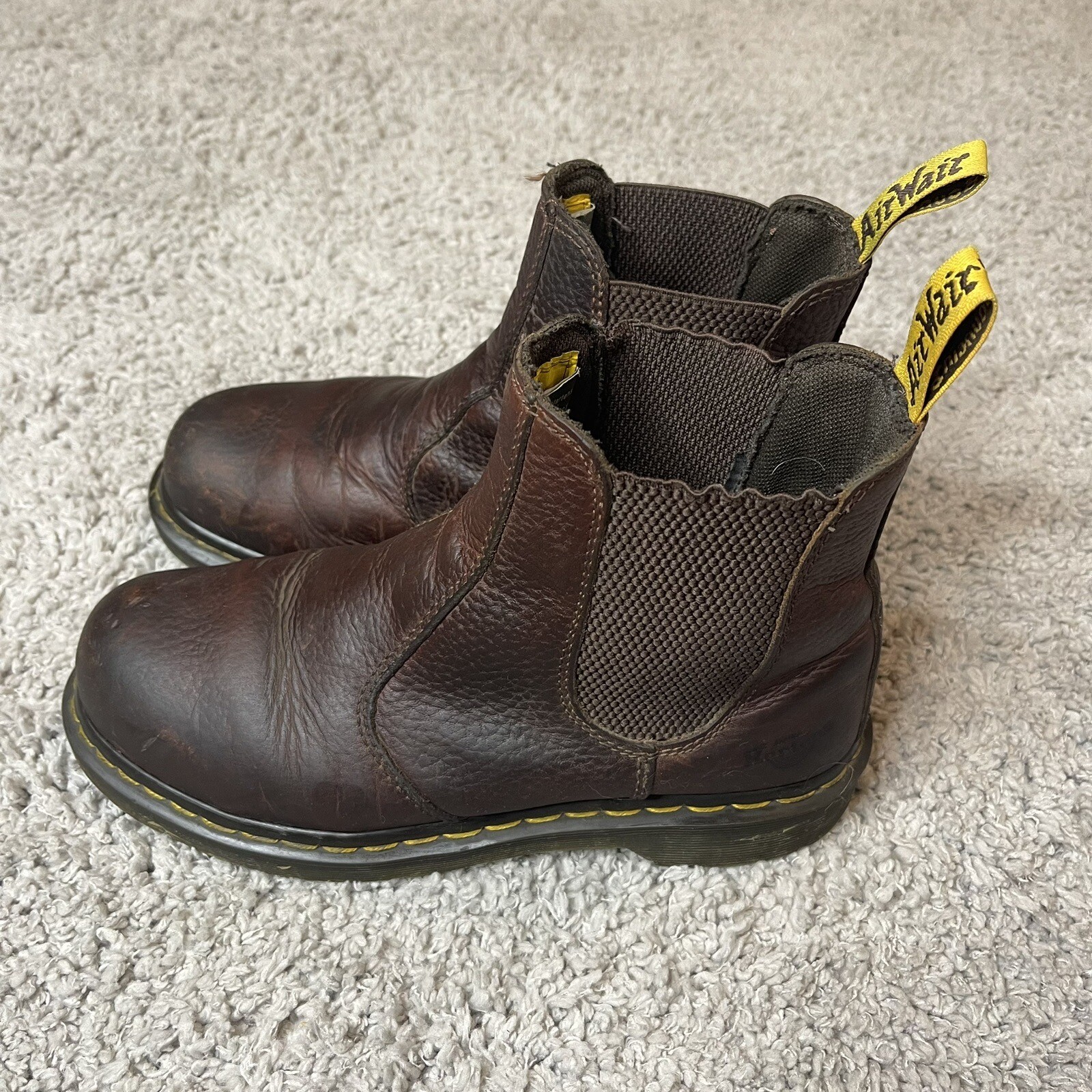 Dr Doc Martens Work Arbor St Steel Toe Chelsea brown Boots Women’s Size 7 eBay