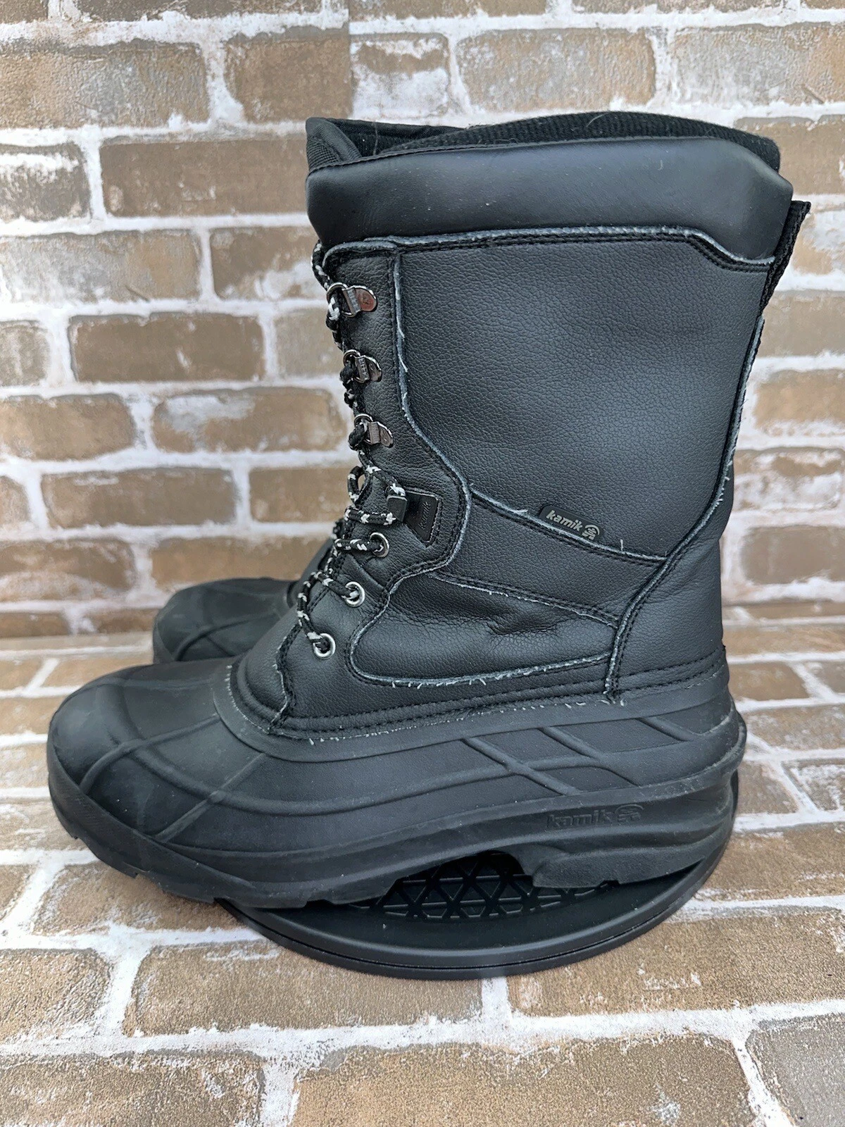 KAMIK NationPro Black Waterproof Winter Snow Boot Mens Size 11