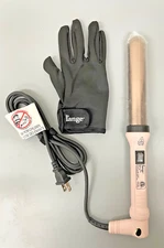 L'ANGE Titanium Hair Curling Wand HT015B 1" 32mm Lange Iron 45 Watt Pink