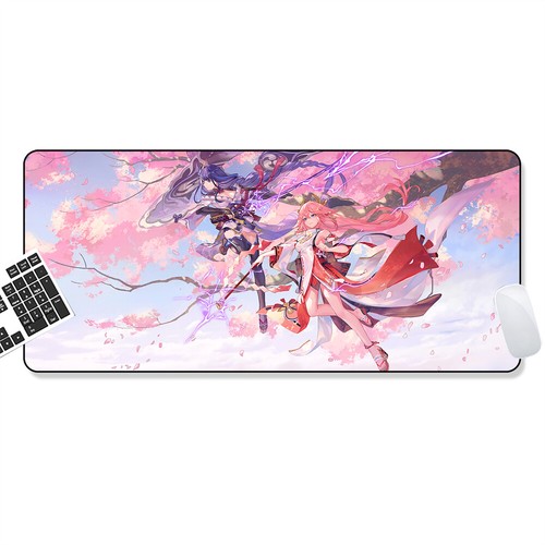 Genshin Impact Yae Miko Baal Raiden Mouse Pad Profession PC game Large Mat - Picture 10 of 10