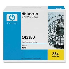 HP Toner Q1338D 38D Doppelback 2x Q1338A  Laserjet 4200 neu B