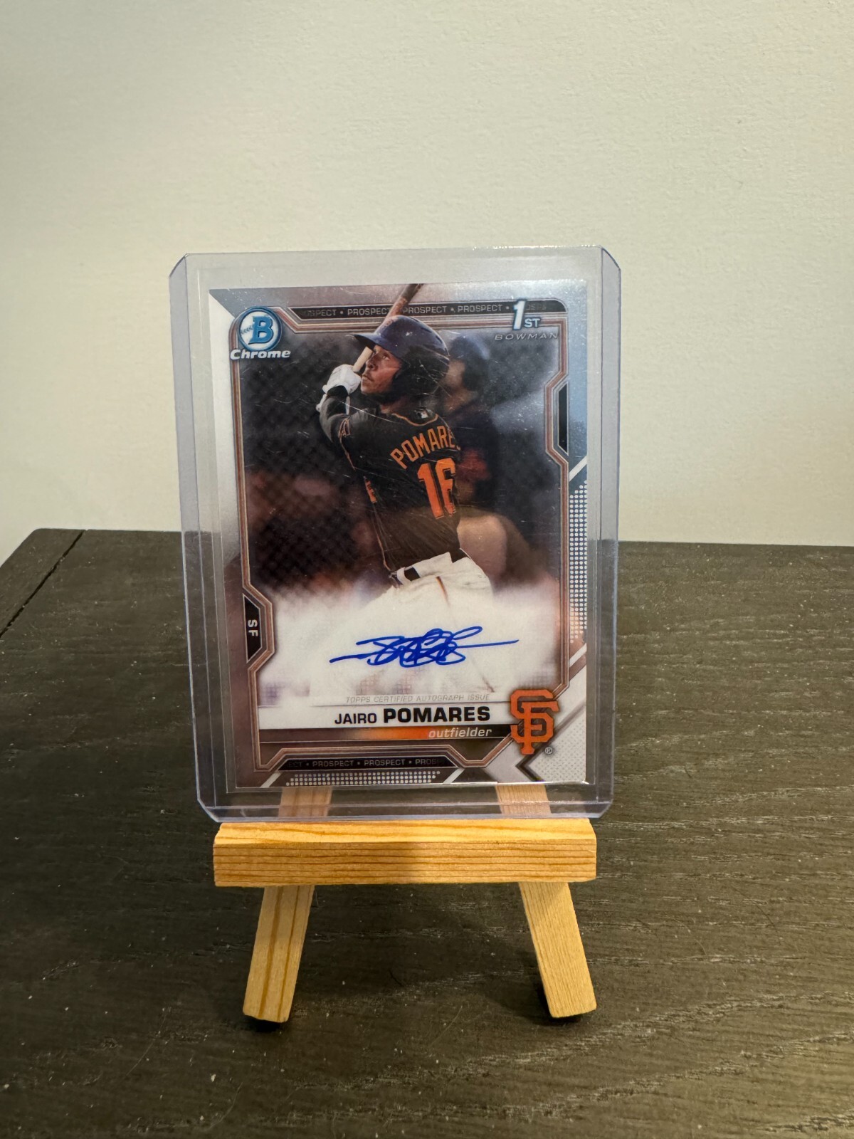 2021 Bowman - Chrome Prospects Autographs Jairo Pomares #CPA-JP (AU, RC)