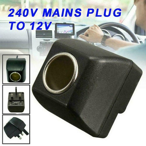 Car Cigarette Lighter Charger 220V Mains Plug to 12V Power Adapter 2024