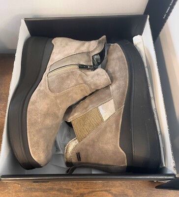 Igi & Co Women's Suede Ankle Boots In Beige With Wedge Booties Shoes Sz 9 1/2 US