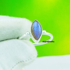 Labradorite Gemstone 925 sterling silver handmade Gift Ring US size 5 to 13