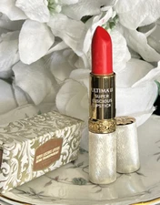 VINTAGE ULTIMA II CHARLES REVSON SUPER LUSCIOUS LIPSTICK METAL CASE NORELL RED 