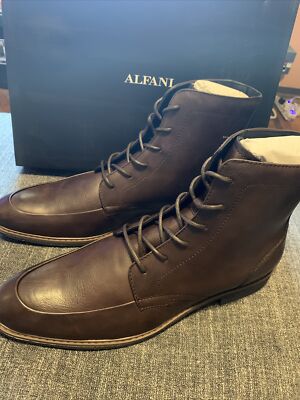 Alfani s Mens Oliver Boot Color Chocolate Size 9