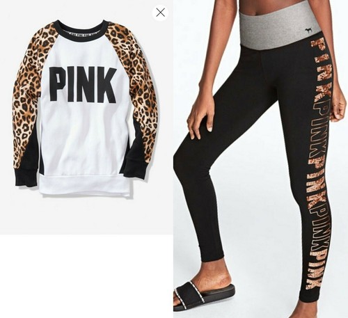Victoria's Secret PINK Leopard Crew 