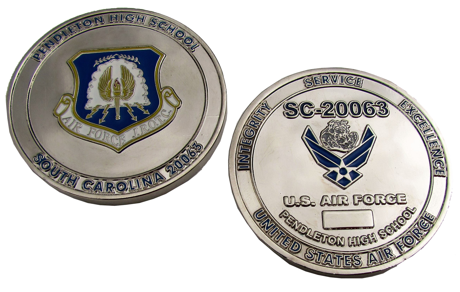 Pendleton High School SC-20063 USAF Challenge Coin