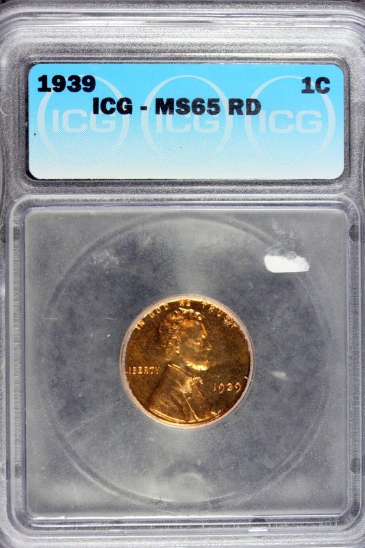 1939 - ICG MS65 RD Lincoln Wheat Cent!!  #B21265