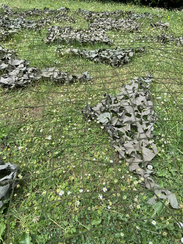 Genuine British Army Grade 1 Camouflage Camo Net Netting Military Woodland Fibre - Image 4 of 4