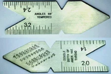 Screw & Center Pitch Gauge Fishtail 60 Degree US Thread Tool Lathe Setup V