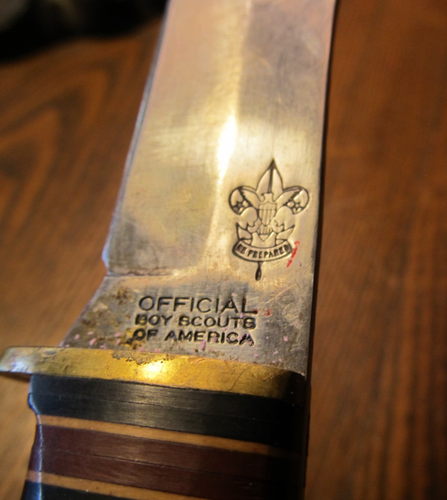 Rare? Vtg. 1950's Western Cutlery Official Boy Scout Fixed Blade Knife Nice! - Picture 8 of 20