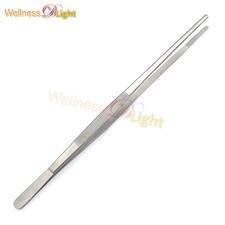 Stainless Steel Precision Kitchen Culinary Tweezers Tongs 12", Silver