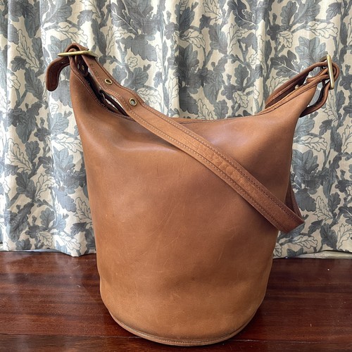 COACH Vintage British Tan Leather Large 