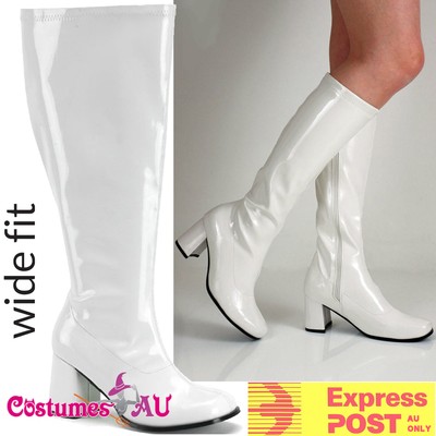 women's white gogo boots