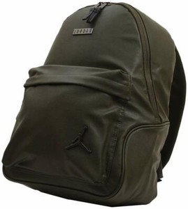 olive green leather backpack