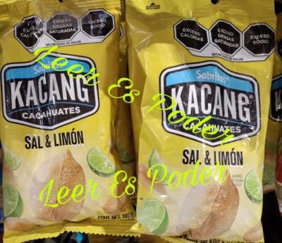 2X KACANG CACAHUATE CON LIMON / PEANUTS WITH LIME - 2 OF 185g EACH - FREE SHIP