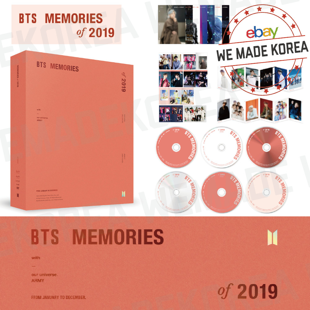 BTS Memories of 2019 DVD Photobook + Photo Index + Mini Booklet +