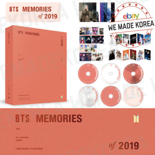BTS Memories of 2019 DVD Photobook + Photo Index + Mini Booklet + etc