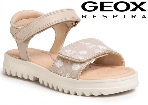 Sandali Scarpe da Bambina Geox Eleganti Estivi per Bimba Con Strappi Bassi  Pelle | eBay