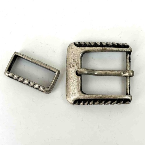 Gürtelschnalle Gürtelschließe Massiv mit Muster für 3,5cm breite Gürtel, unisex - Bild 1 von 3