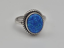 925 STERLING SILVER Simulated RING SIZE 9