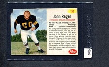 1962 Post #130 John Reger (Steelers) (GN16) Poor (Flat Rate Ship)
