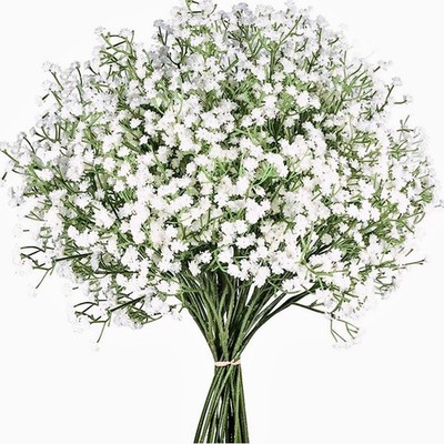 Babys Breath Artificial Flowers,6 Pcs Gypsophila Faux Flowers for Wedding Par...