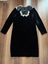 USED GUCCI BLACK VELVET DRESS GOOD